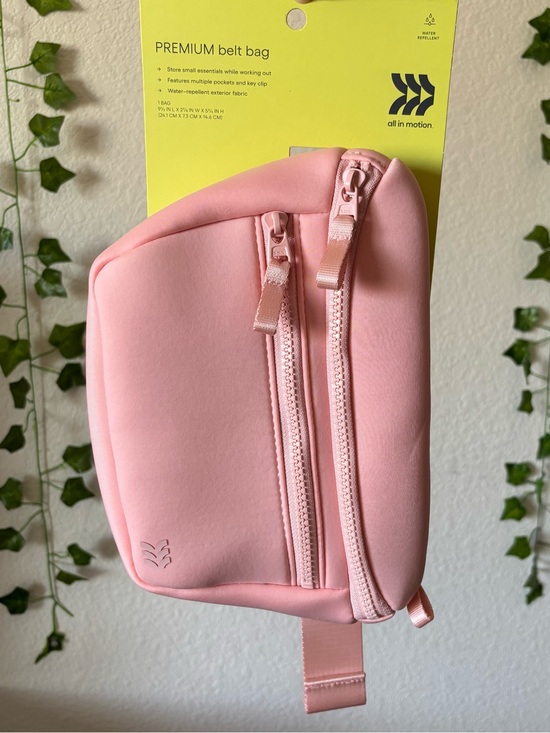all in motion Handbags - NWT All In Motion Premium Belt Bag Blush Pink Water-Resistant Knit Fanny Pack